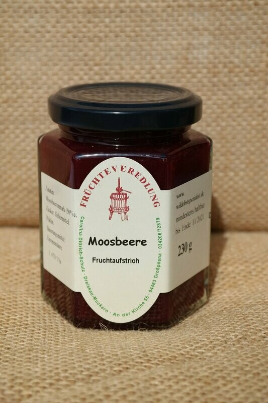 Fruchtaufstrich Moosbeere 230 g Fruchtaufstrich Moosbeere 230 g