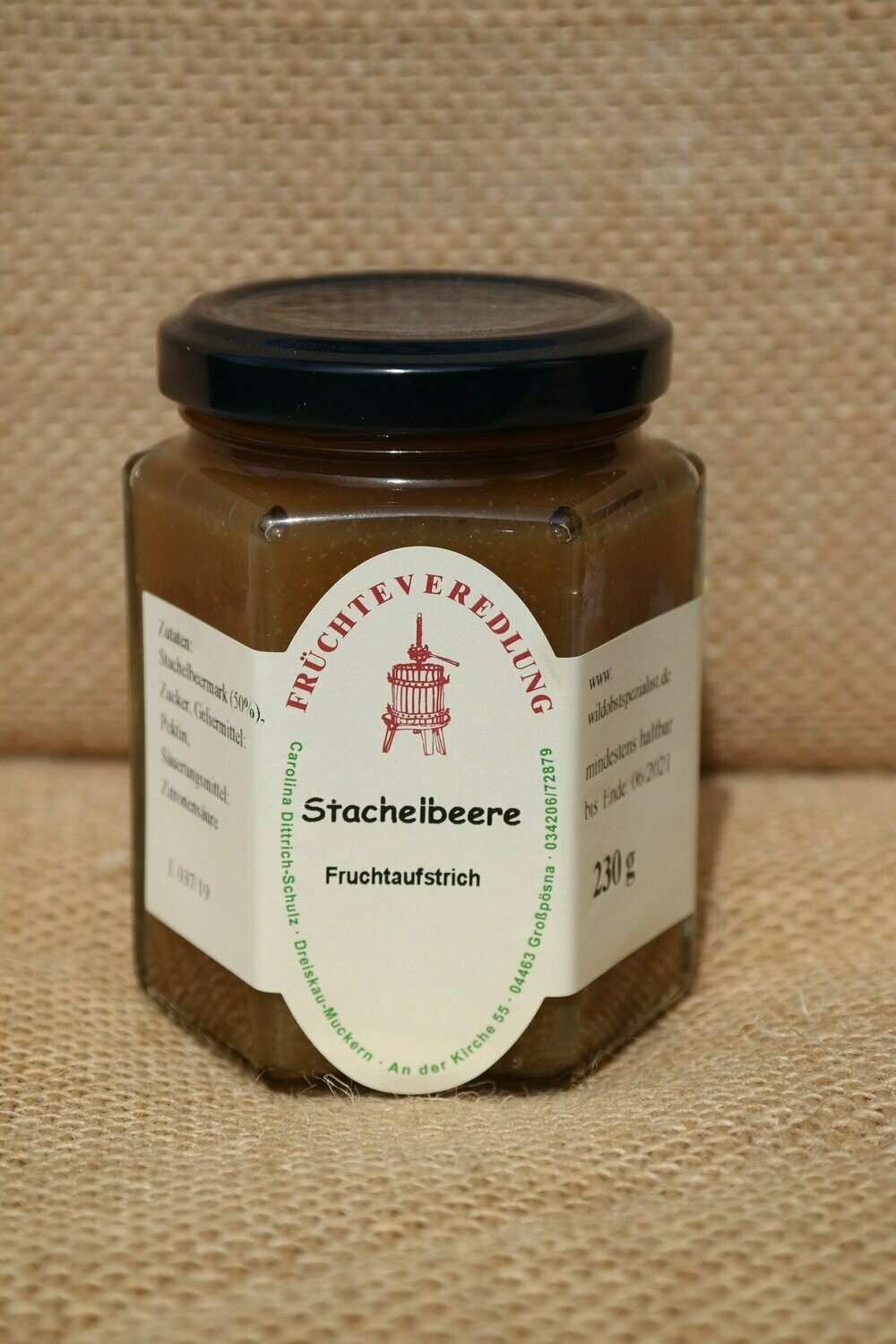 Fruchtaufstrich Stachelbeere  230 g
