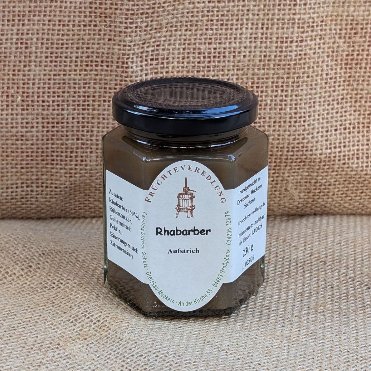 Fruchtaufstrich Rhabarber 230 g Fruchtaufstrich Rhabarber 230 g