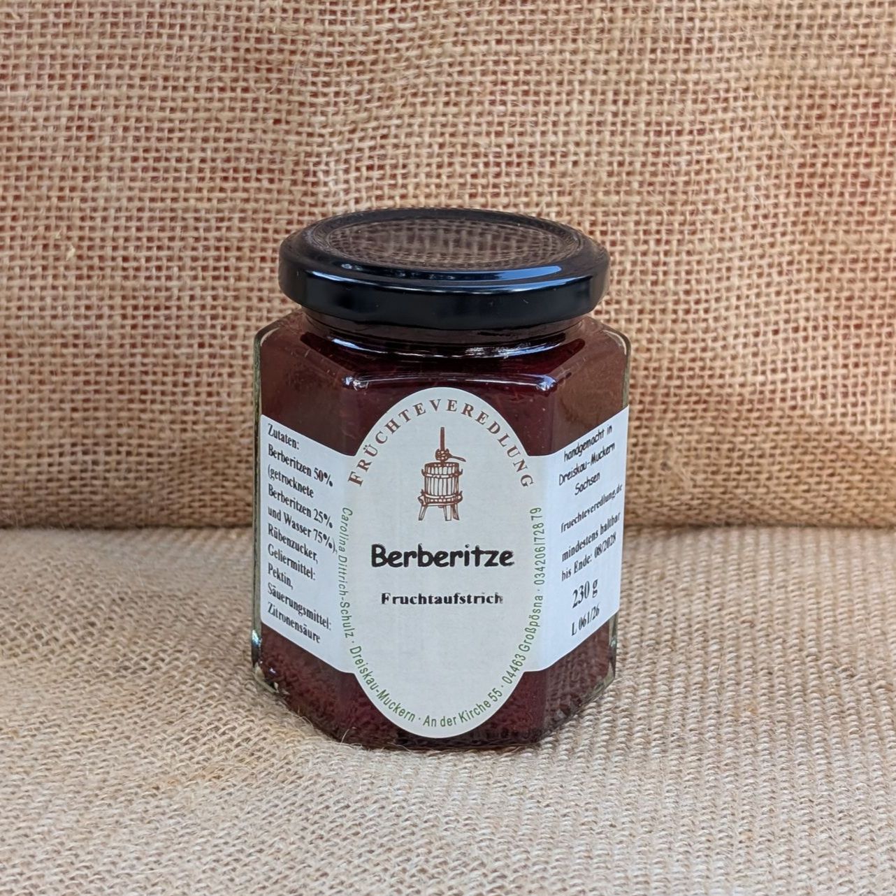 Fruchtaufstrich Berberitze 230 g