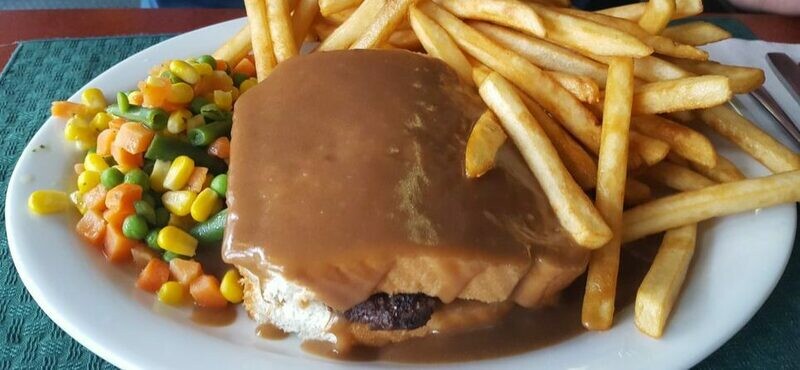 Hot Hamburger Sandwich