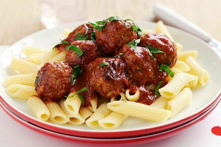 Penne with Meatballs