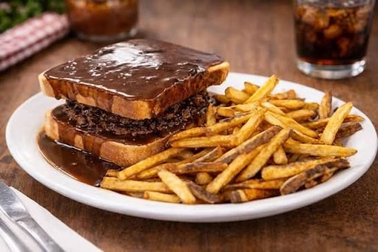 Hot Hamburger Sandwich