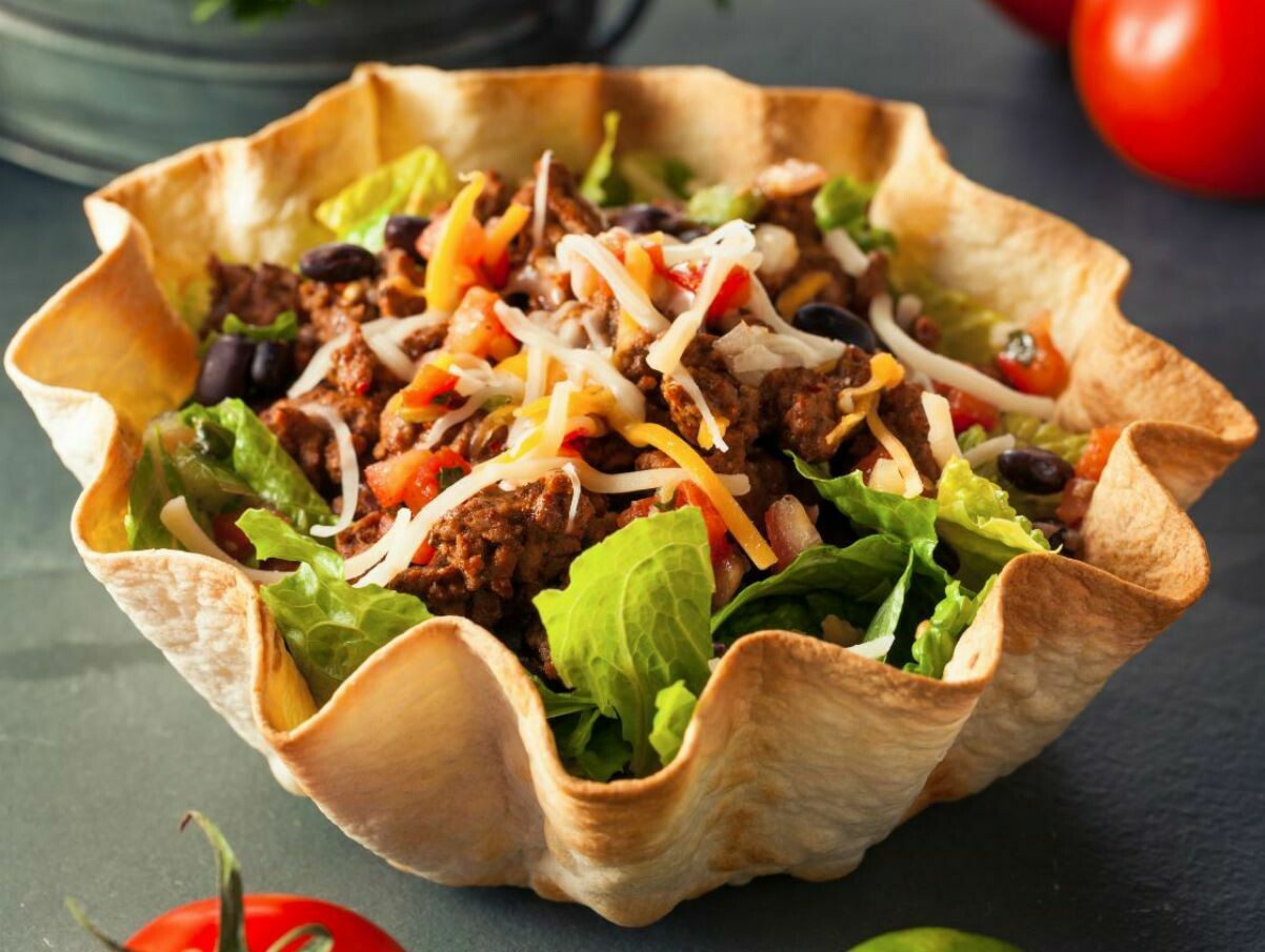 Taco Bowl with Ground Beef
