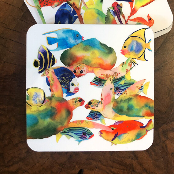 Tracy Taylor Sea Life Coaster Set