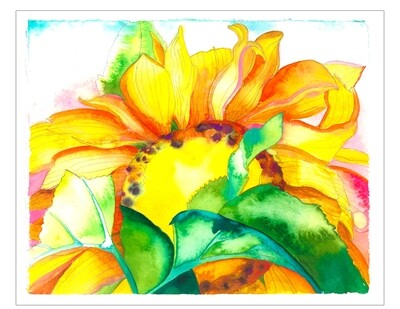 Tracy Taylor A Sunflower - Ready to Hang Aluminum Print