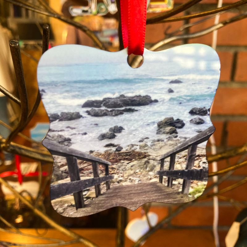 Double Sided Photo Christmas Ornament - Prague Style Double Sided Photo Christmas Ornament - Prague Style