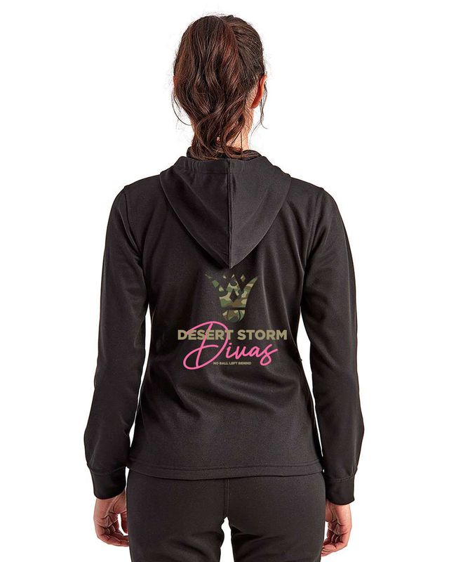 Women's Spun Dyed Full-Zip Hooded Sweatshirt