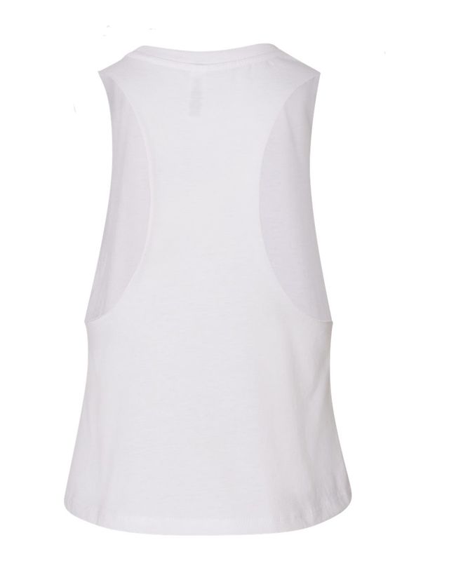 Lady Pirates Tennis Racerback Crop Tank White