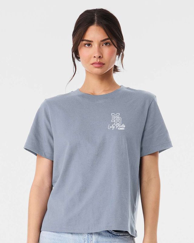 Lady Pirates Tennis Heavyweight Women's Tee Vintage Denim