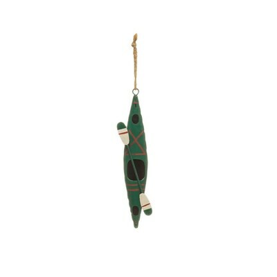 Metal Kayak Ornament 6&quot;