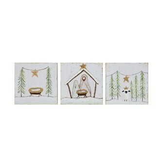8&quot; square Christmas canvas