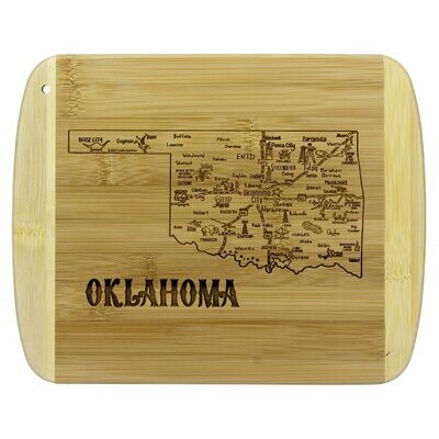 A Slice of Life Oklahoma Cutting Board