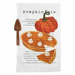 Pumpkin Pie Recipe Towel Set