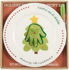 Christmas Hand Print Plate 