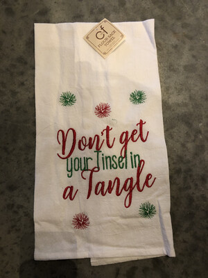 Don&#39;t Get your Tinsel in a Tangle Towel 