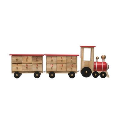 Wood Train Advent Calendar