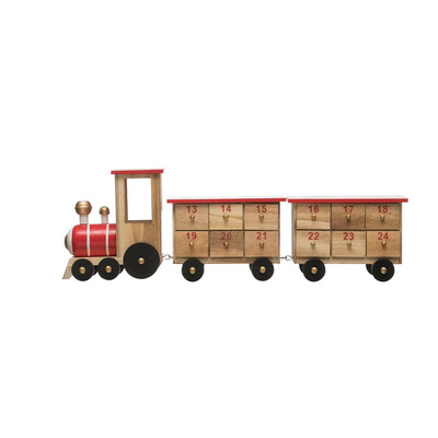 Wood Train Advent Calendar