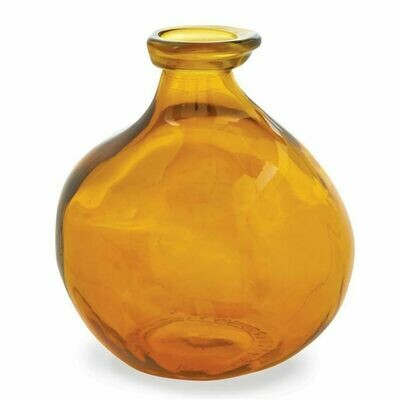 Orange Short Irregular Vase 