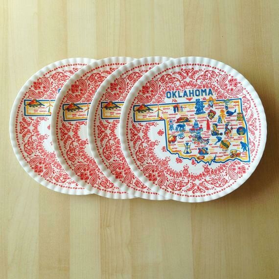 Oklahoma &quot;Paper&quot; Plate 9&quot;