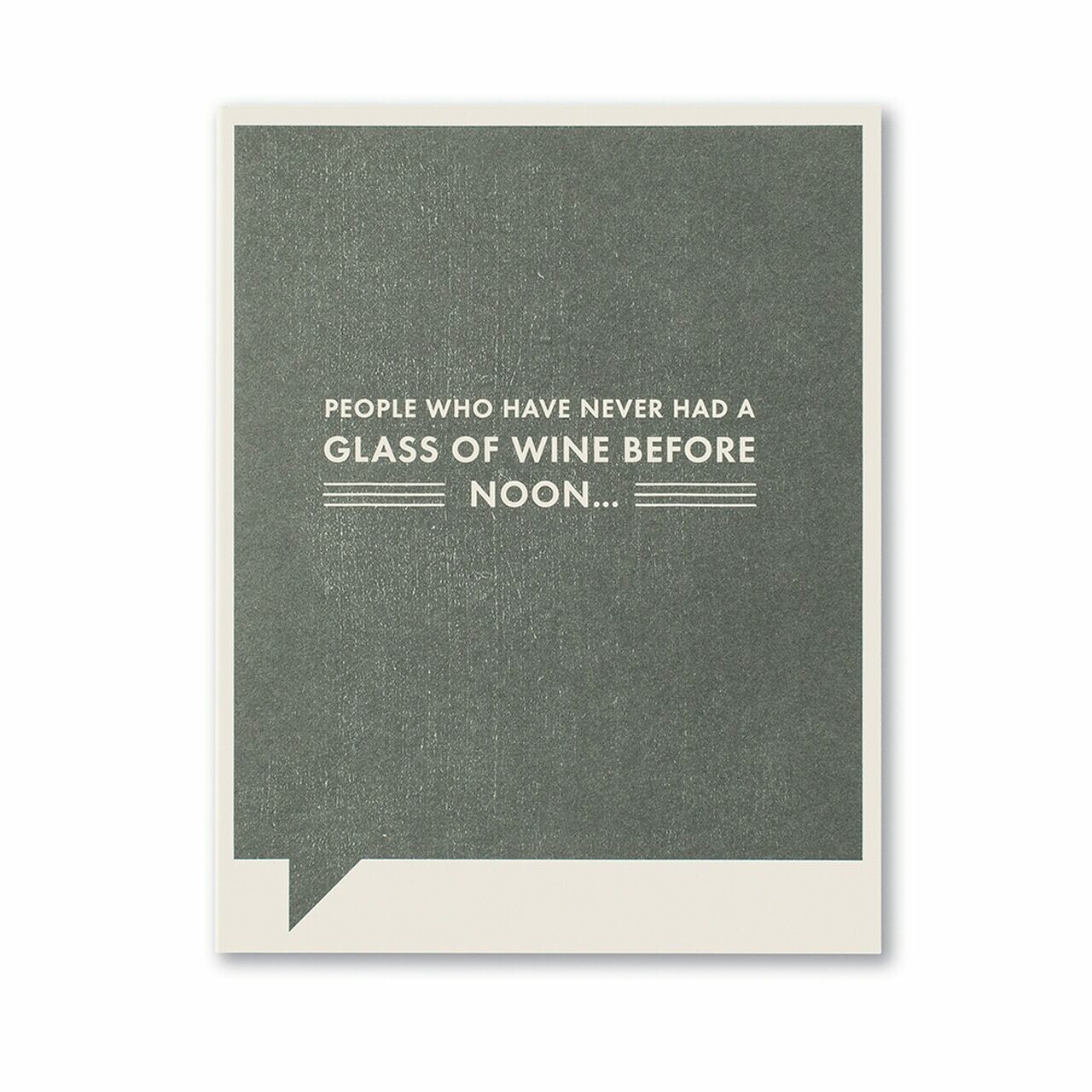 Card-Glass of Wine before noon