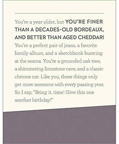 Card-You&#39;re a year older, but you&#39;re finer than a decades old bordeaux