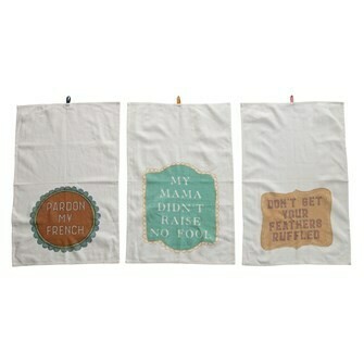 Cotton Tea Towel, 3 styles 28&quot;x18&quot;