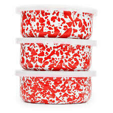 Red Marble Bowl 