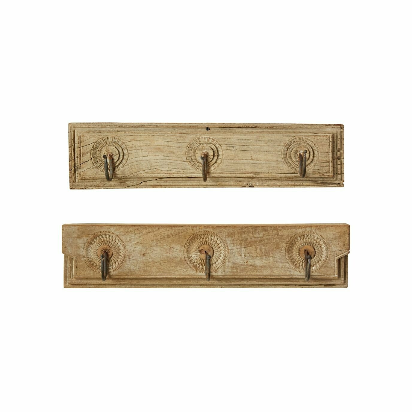 Found Vintage Wooden Artifact with hooks