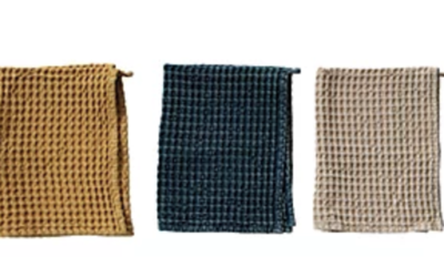 Waffle Cotton Hand Towels