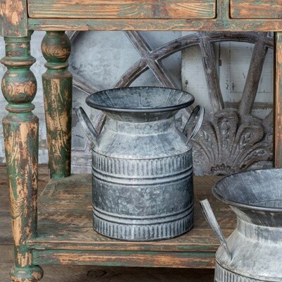 Metal Milk Can Planter