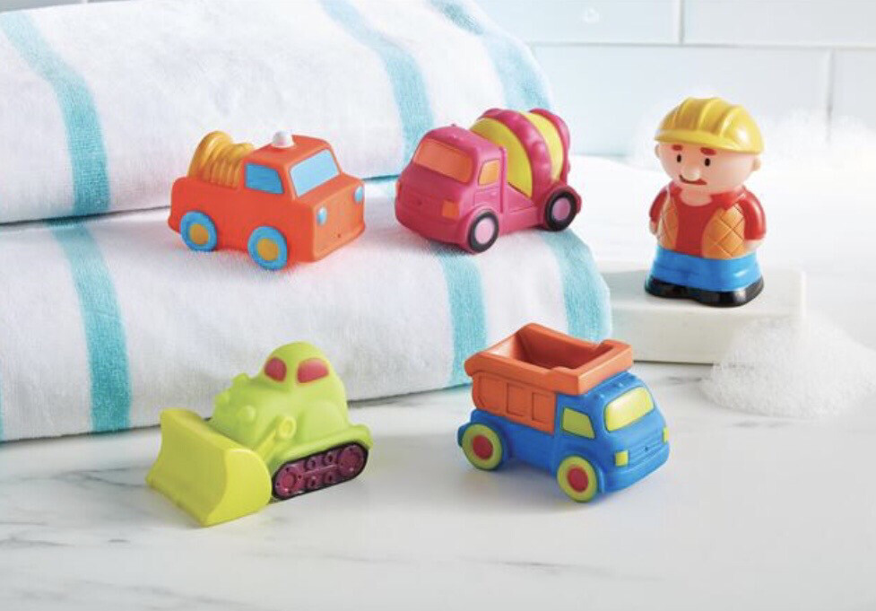 construction bath toy set