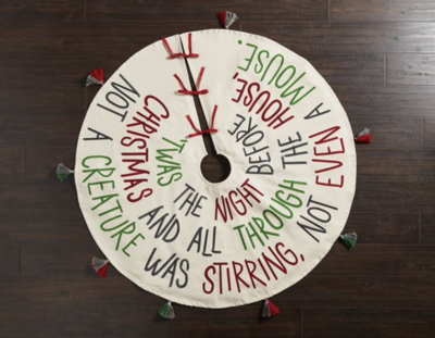 T&#39;was The Night Tree Skirt
