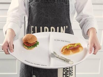 Burger and Hotdog Platter Set