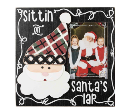 Sittin&#39; on Santa&#39;s Lap Frame