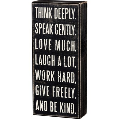 Think Deeply Block