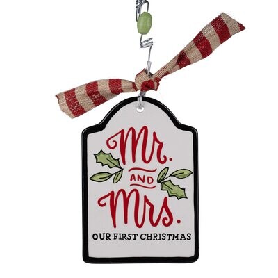 Our 1st Christmas Flat Ornament 
