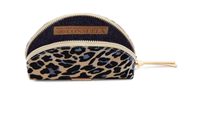 Medium Blue Jag Cosmetic Case