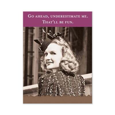 Underestimate Me Notepad