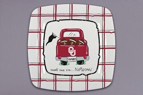 OU Melamine Square plate
