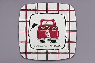 OU Melamine Square plate