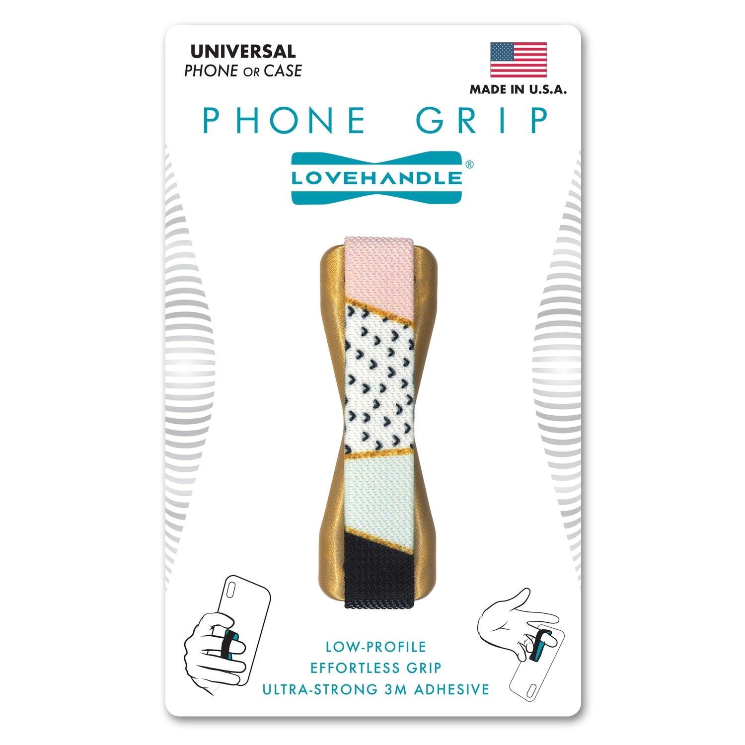IPhone Grip- Color Block Kaleidoscope