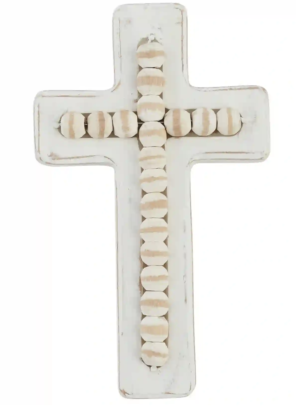 Small Beaded Wooden Cross