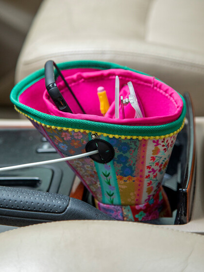 Cup Holder Organizer Floral Patchwork