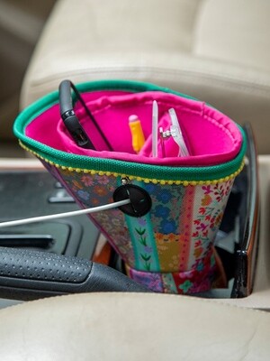 Cup Holder Organizer Floral Patchwork