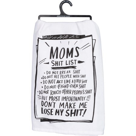 Mom's List Tea Towel