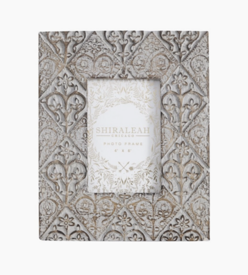 Grey Diamond Design 4x6 Frame