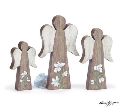 Large Wooden Angels