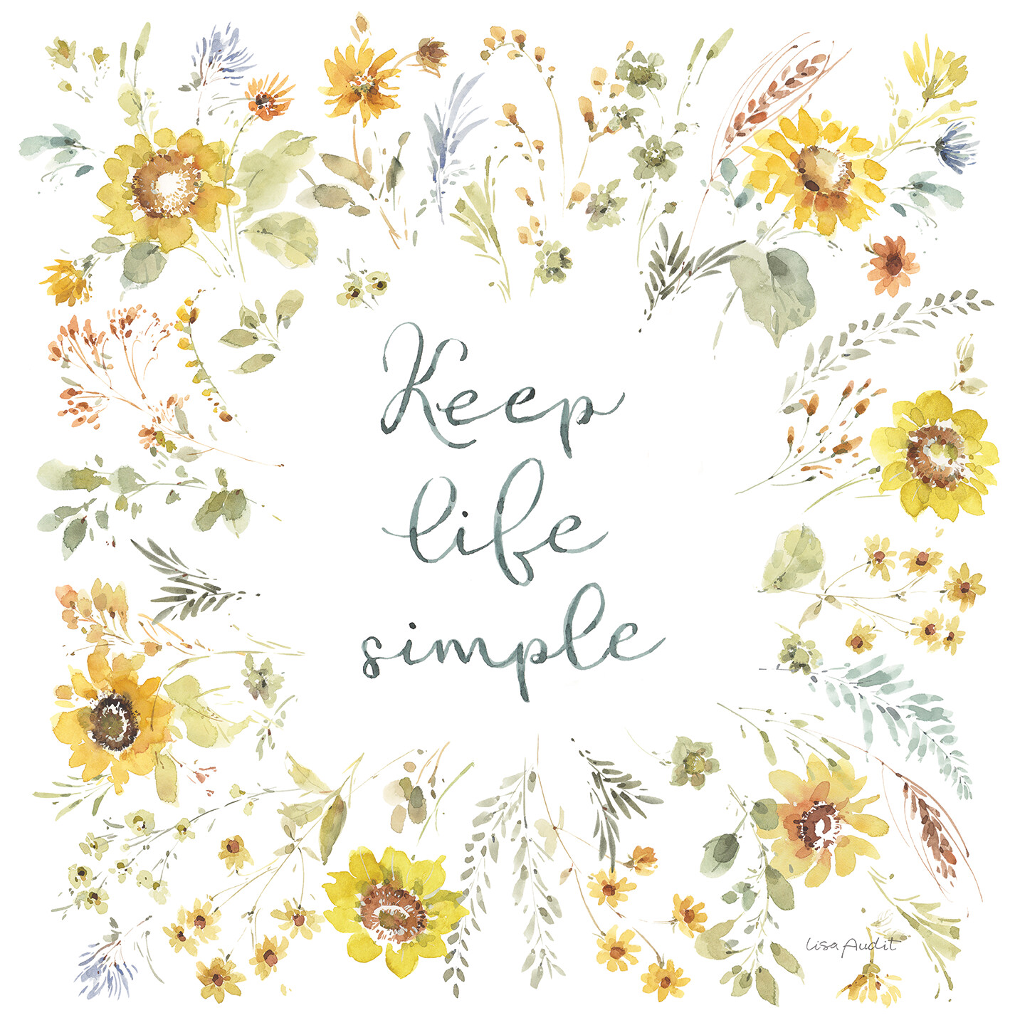 Keep Life Simple Tea Towel
