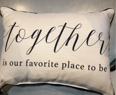 Together is our Favorite Place Pillow